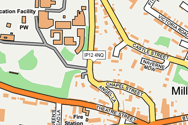 IP12 4NQ map - OS OpenMap – Local (Ordnance Survey)