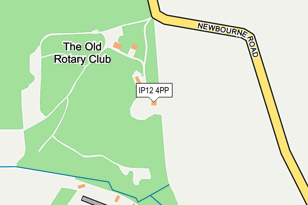 IP12 4PP map - OS OpenMap – Local (Ordnance Survey)
