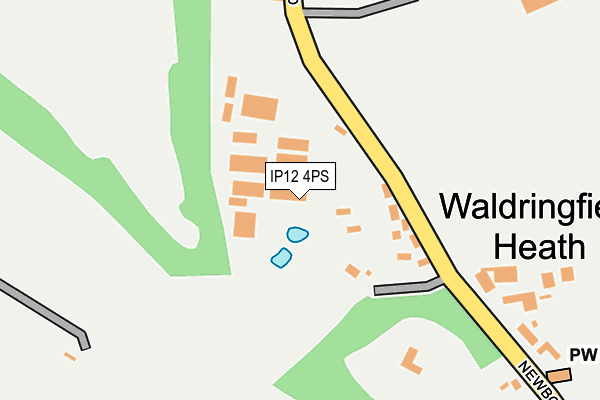 IP12 4PS map - OS OpenMap – Local (Ordnance Survey)