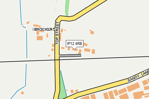 IP12 4RB map - OS OpenMap – Local (Ordnance Survey)