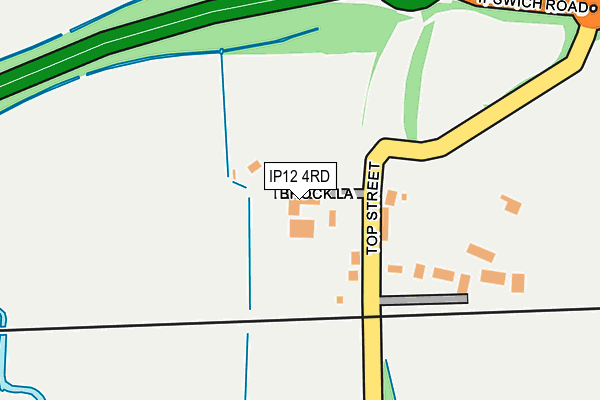 IP12 4RD map - OS OpenMap – Local (Ordnance Survey)