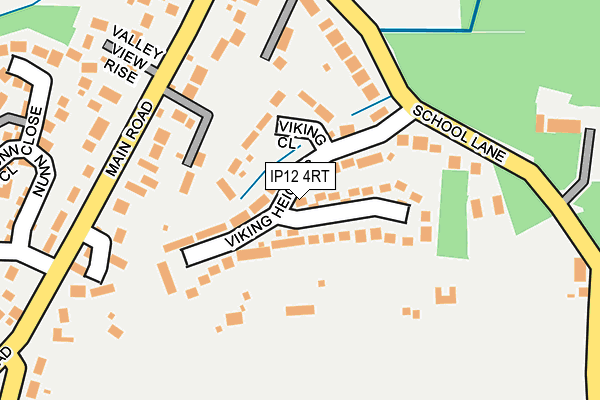 IP12 4RT map - OS OpenMap – Local (Ordnance Survey)