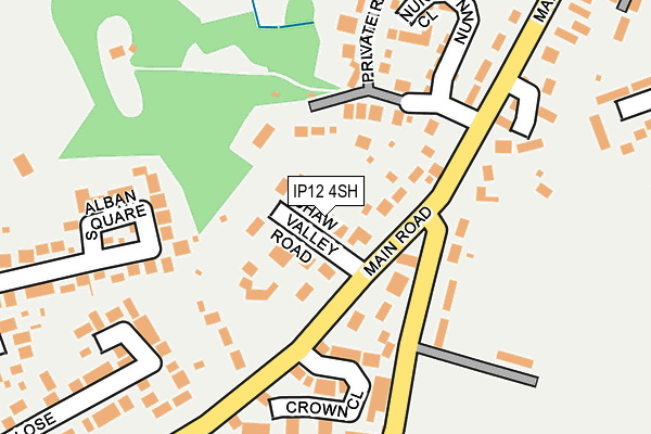 IP12 4SH map - OS OpenMap – Local (Ordnance Survey)