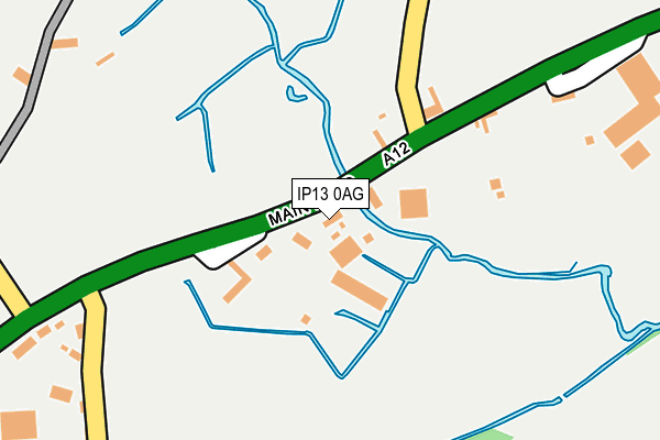 IP13 0AG map - OS OpenMap – Local (Ordnance Survey)