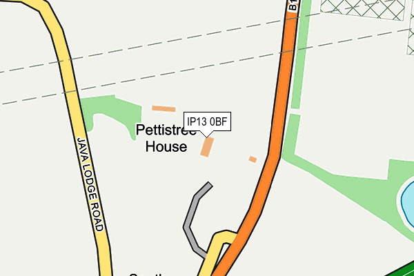 IP13 0BF map - OS OpenMap – Local (Ordnance Survey)