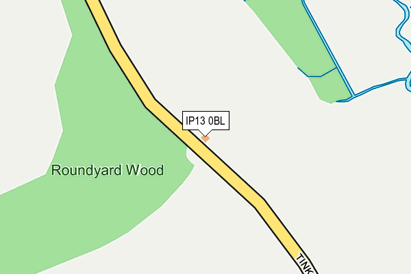 IP13 0BL map - OS OpenMap – Local (Ordnance Survey)