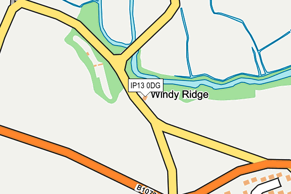 IP13 0DG map - OS OpenMap – Local (Ordnance Survey)