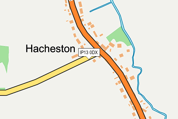 IP13 0DX map - OS OpenMap – Local (Ordnance Survey)