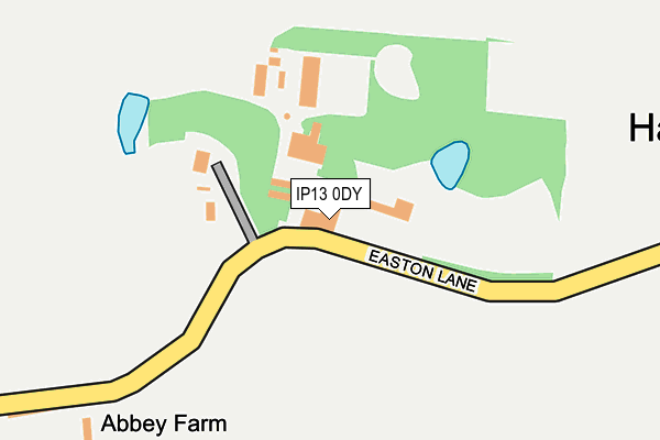 IP13 0DY map - OS OpenMap – Local (Ordnance Survey)