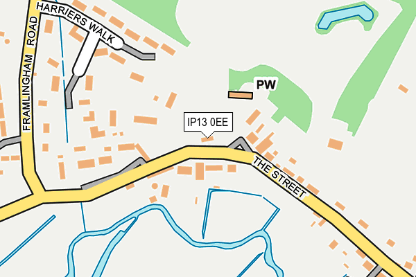 IP13 0EE map - OS OpenMap – Local (Ordnance Survey)