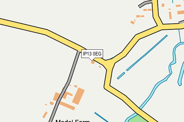 IP13 0EG map - OS OpenMap – Local (Ordnance Survey)