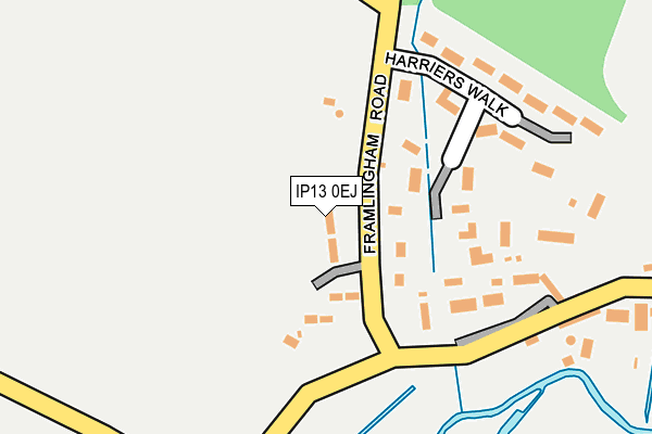 IP13 0EJ map - OS OpenMap – Local (Ordnance Survey)