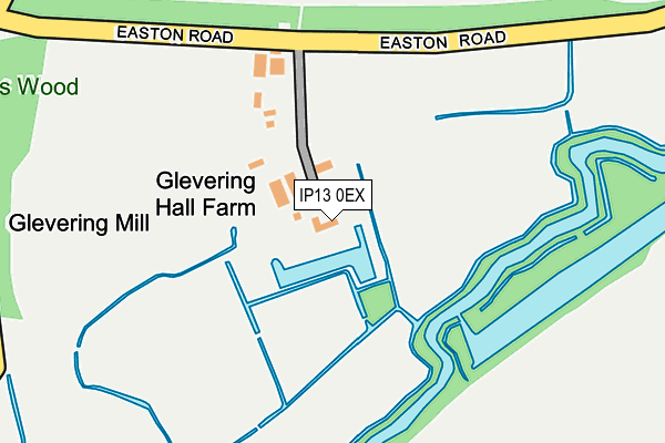 IP13 0EX map - OS OpenMap – Local (Ordnance Survey)