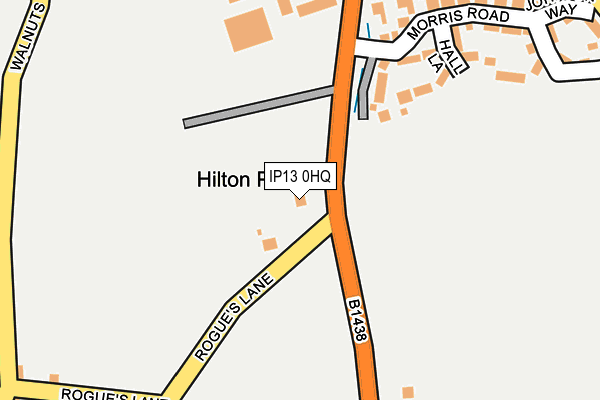 IP13 0HQ map - OS OpenMap – Local (Ordnance Survey)