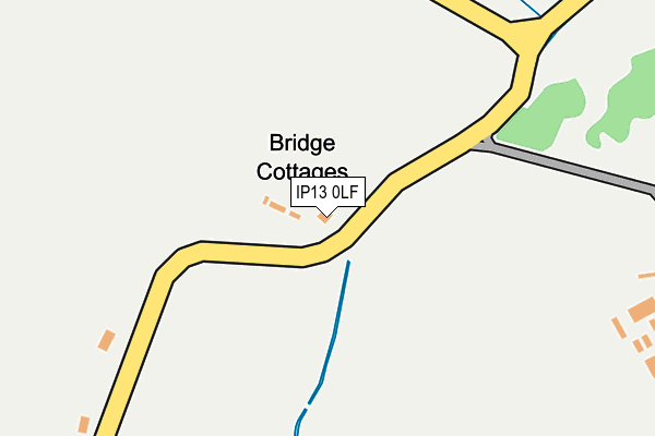 IP13 0LF map - OS OpenMap – Local (Ordnance Survey)