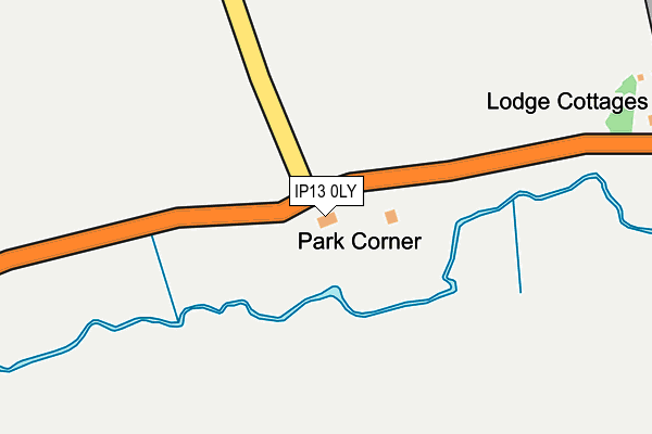 IP13 0LY map - OS OpenMap – Local (Ordnance Survey)