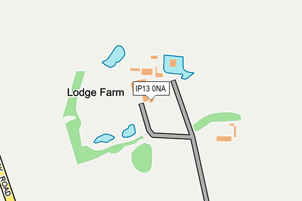 IP13 0NA map - OS OpenMap – Local (Ordnance Survey)