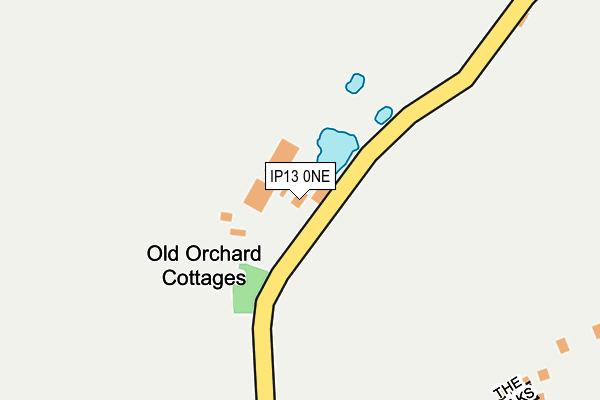 IP13 0NE map - OS OpenMap – Local (Ordnance Survey)