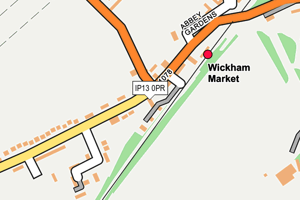 IP13 0PR map - OS OpenMap – Local (Ordnance Survey)