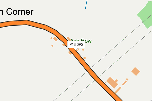 IP13 0PS map - OS OpenMap – Local (Ordnance Survey)