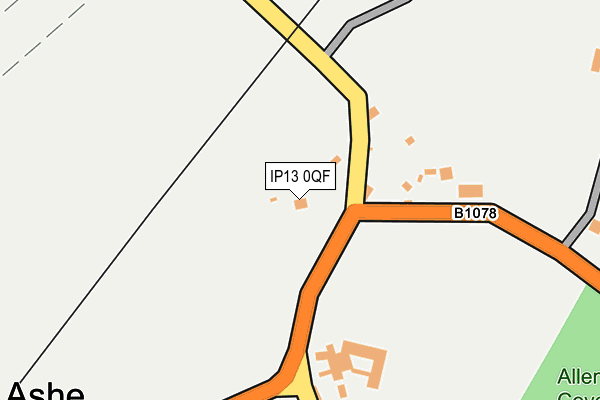 IP13 0QF map - OS OpenMap – Local (Ordnance Survey)