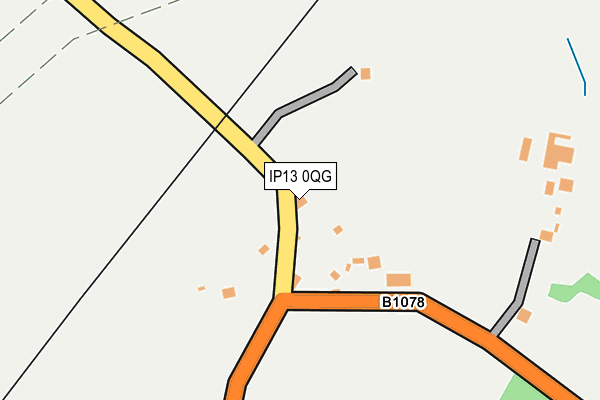 IP13 0QG map - OS OpenMap – Local (Ordnance Survey)