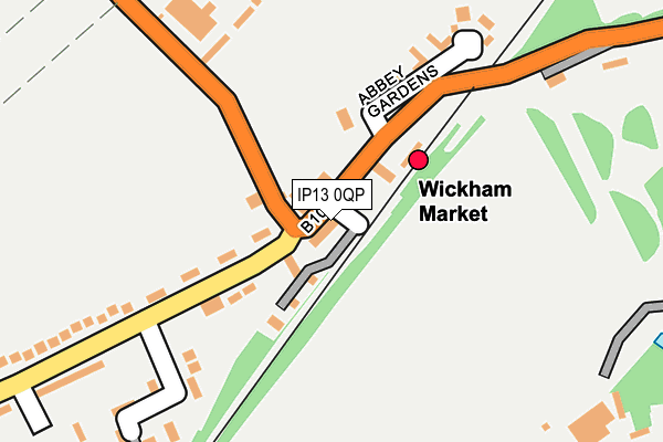 IP13 0QP map - OS OpenMap – Local (Ordnance Survey)