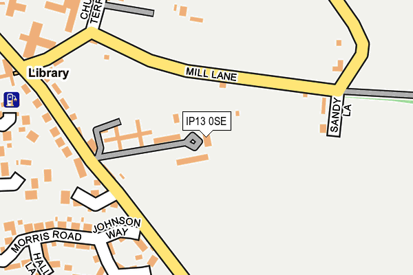 IP13 0SE map - OS OpenMap – Local (Ordnance Survey)