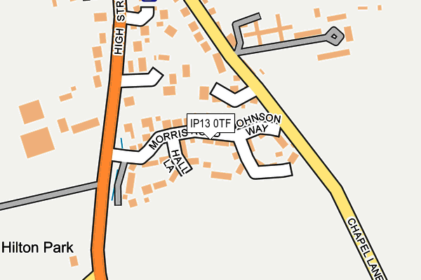 IP13 0TF map - OS OpenMap – Local (Ordnance Survey)