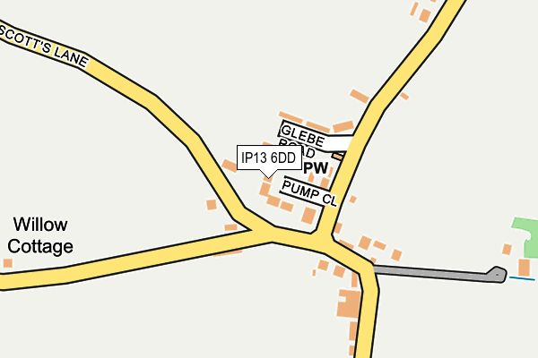 IP13 6DD map - OS OpenMap – Local (Ordnance Survey)