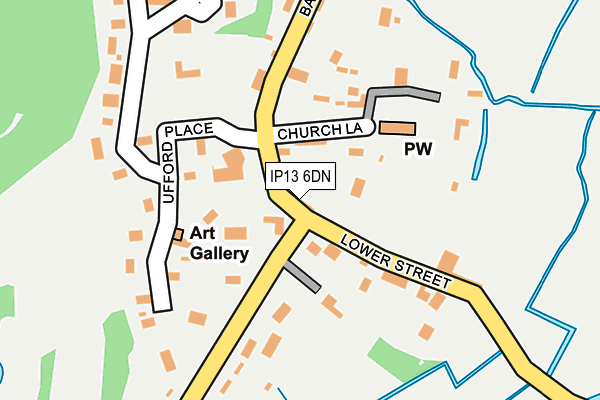 IP13 6DN map - OS OpenMap – Local (Ordnance Survey)