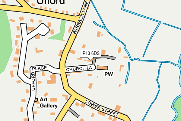 IP13 6DS map - OS OpenMap – Local (Ordnance Survey)