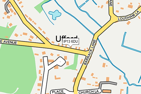 IP13 6DU map - OS OpenMap – Local (Ordnance Survey)