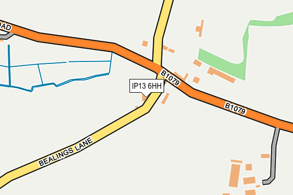 IP13 6HH map - OS OpenMap – Local (Ordnance Survey)