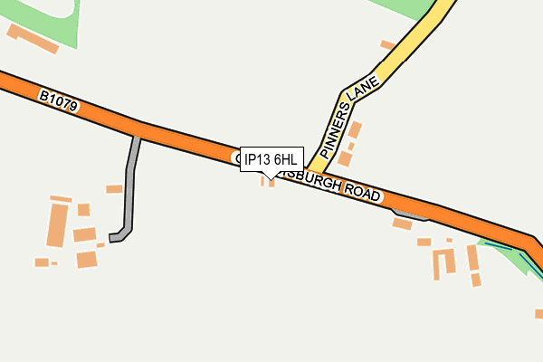 IP13 6HL map - OS OpenMap – Local (Ordnance Survey)