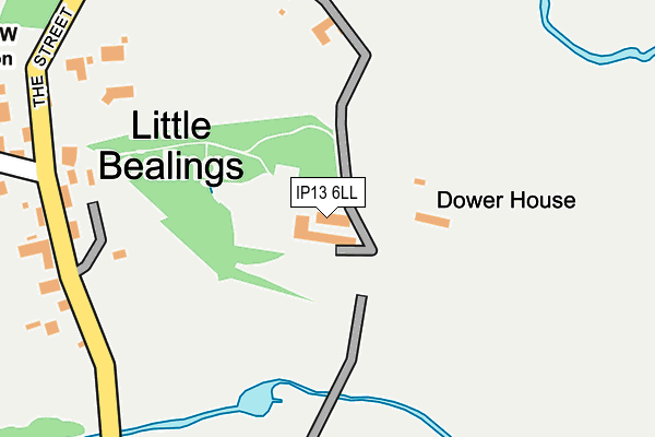 IP13 6LL map - OS OpenMap – Local (Ordnance Survey)