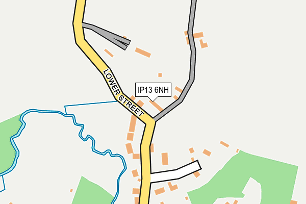 IP13 6NH map - OS OpenMap – Local (Ordnance Survey)