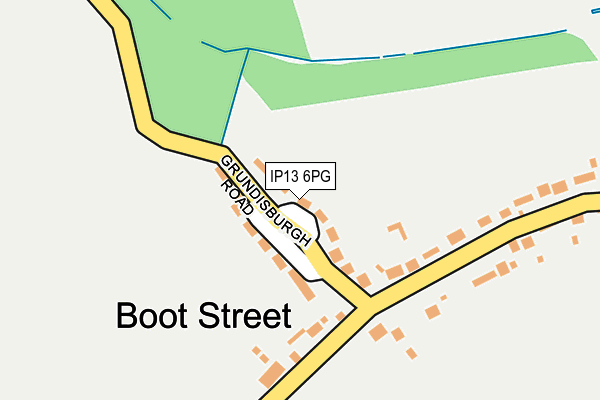 IP13 6PG map - OS OpenMap – Local (Ordnance Survey)