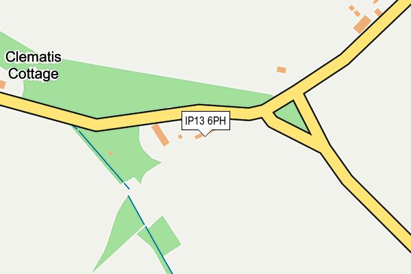 IP13 6PH map - OS OpenMap – Local (Ordnance Survey)