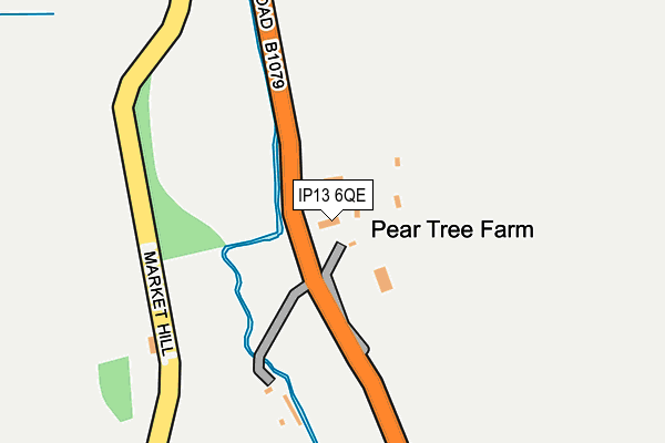 IP13 6QE map - OS OpenMap – Local (Ordnance Survey)