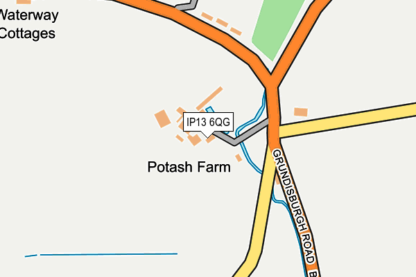 IP13 6QG map - OS OpenMap – Local (Ordnance Survey)