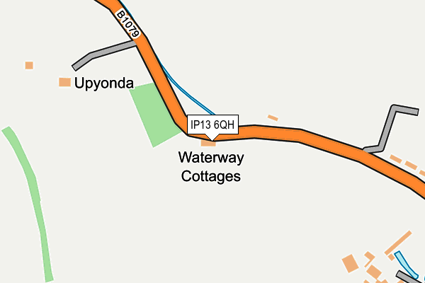 IP13 6QH map - OS OpenMap – Local (Ordnance Survey)