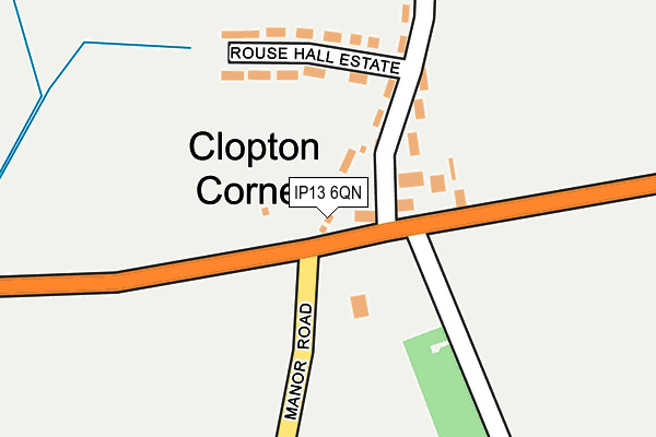 IP13 6QN map - OS OpenMap – Local (Ordnance Survey)