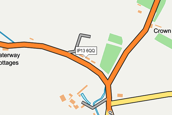 IP13 6QQ map - OS OpenMap – Local (Ordnance Survey)