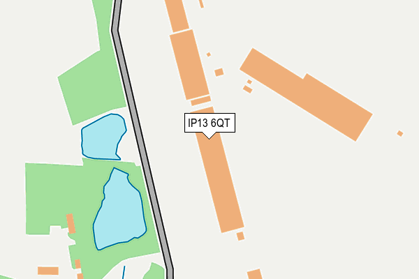IP13 6QT map - OS OpenMap – Local (Ordnance Survey)