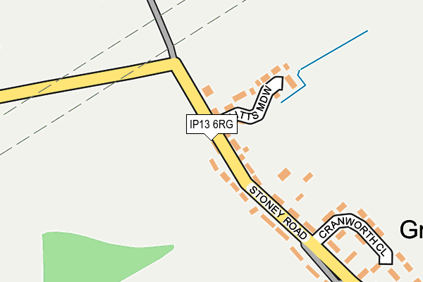 IP13 6RG map - OS OpenMap – Local (Ordnance Survey)
