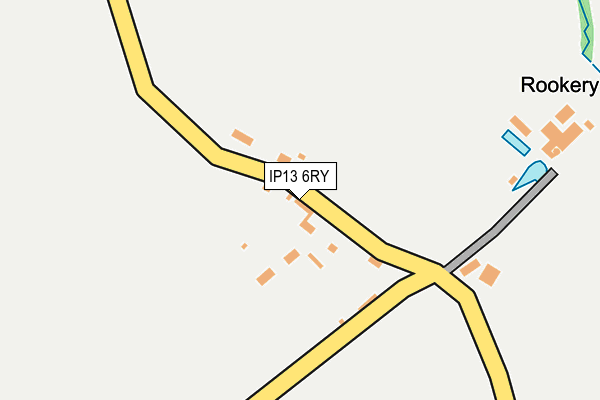 IP13 6RY map - OS OpenMap – Local (Ordnance Survey)