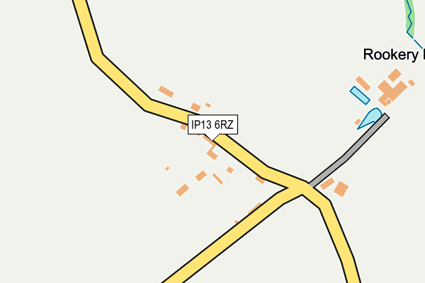 IP13 6RZ map - OS OpenMap – Local (Ordnance Survey)