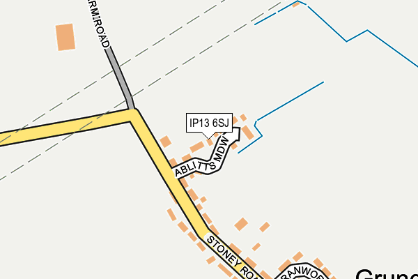 IP13 6SJ map - OS OpenMap – Local (Ordnance Survey)