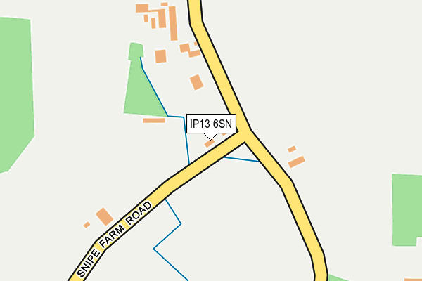 IP13 6SN map - OS OpenMap – Local (Ordnance Survey)